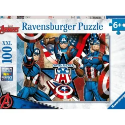 Ravensburger - Puzzle 100 piezas XXL Capitán América