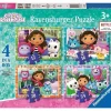 Ravensburger - Puzzle Casa de Gabby, Colección 4 in Box, 10-16 Piezas, para Niños ㅤ