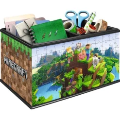 Ravensburger - Puzzle 3D Storage Box Minecraft, 216 piezas ㅤ