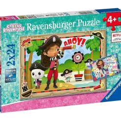 Ravensburger - Puzzle de colección Gabby's Dollhouse, 2 sets de 24 piezas ㅤ