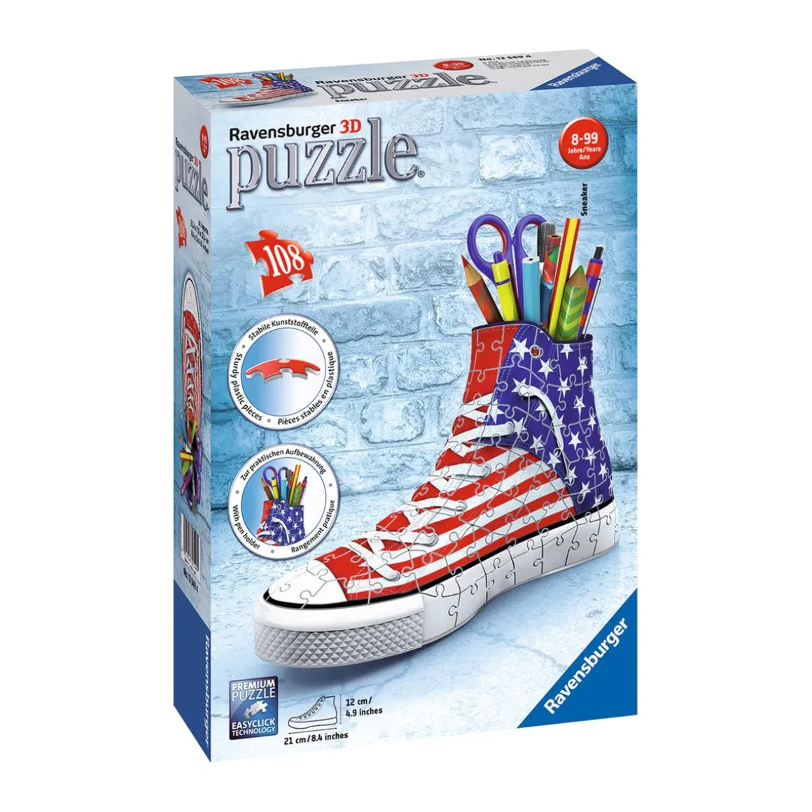 Ravensburger - Sneaker - Puzzle 3D 108 Piezas (varios modelos)