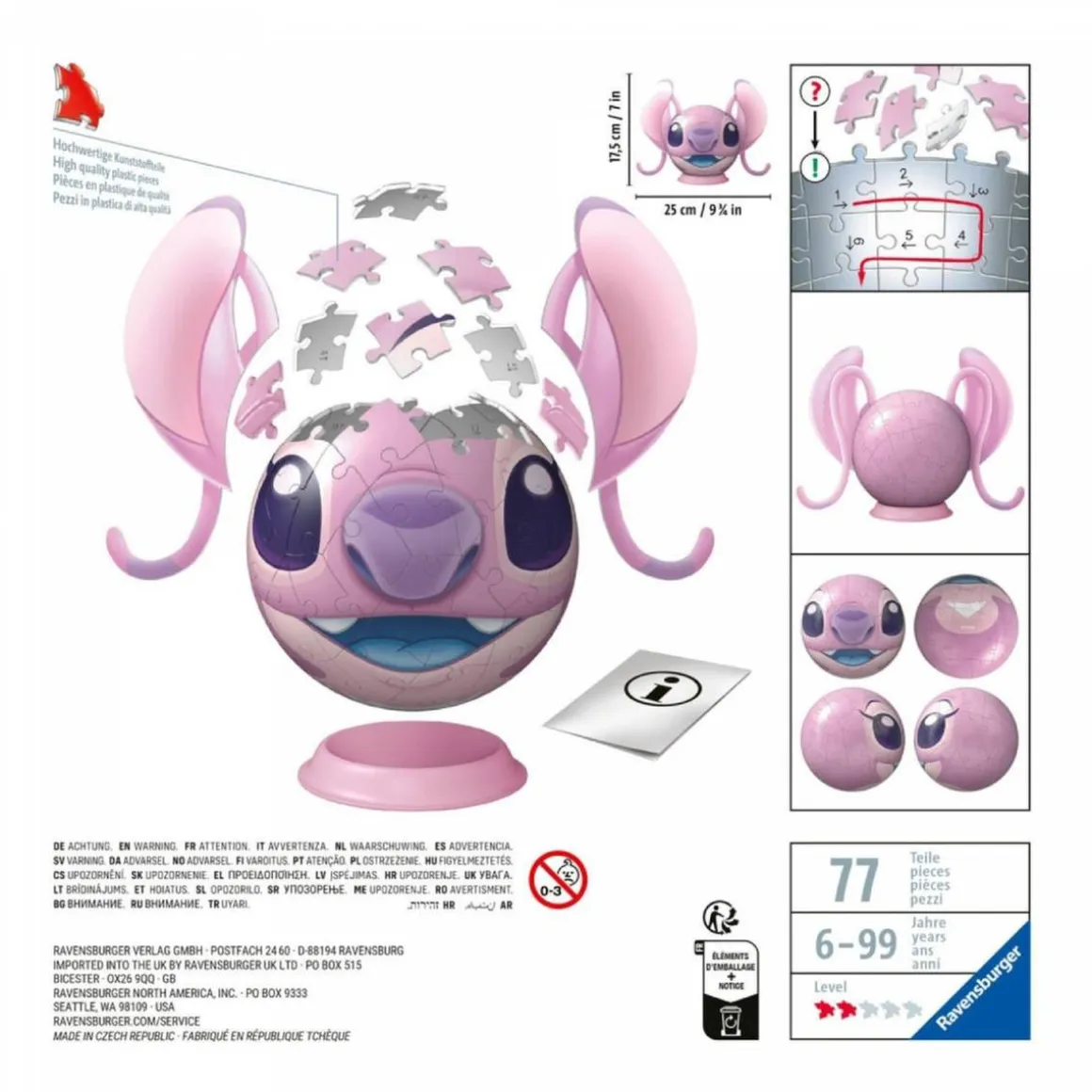 Ravensburger - Stitch - Puzzle Angel 3D