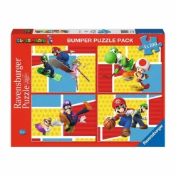 Ravensburger - Super Mario - Pack 4 puzzles 100 piezas