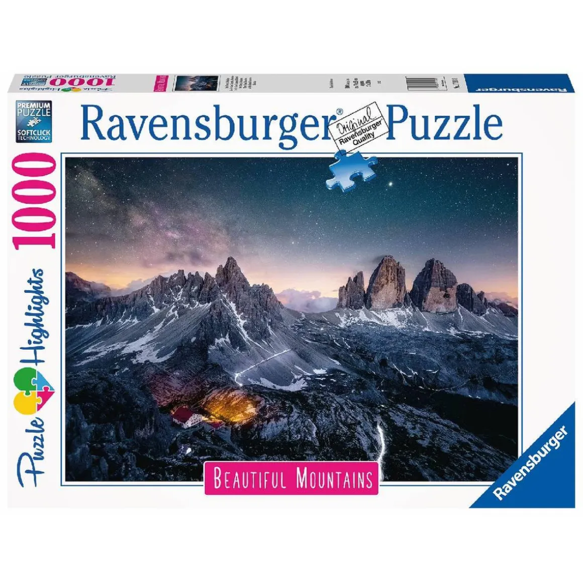 Ravensburger - Tres Cimas de Lavaredo - Puzzle 1000 piezas