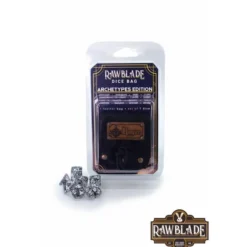 Rawblade - Dados y bolsa de cuero Pícaro