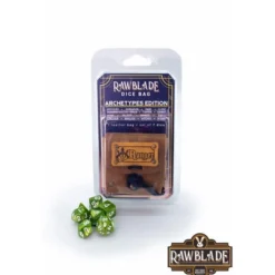Rawblade - Dados y bolsa de cuero Explorador