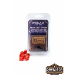 Rawblade - Dados y bolsa de cuero Bárbaro