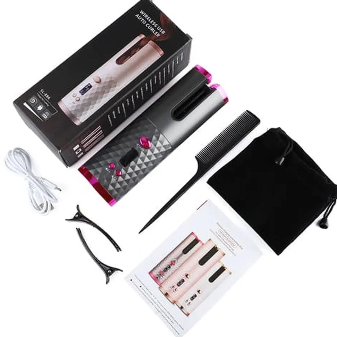 Rizador de pelo Rosa