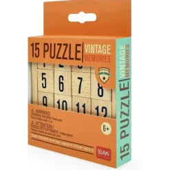 Rompecabezas numérico de madera con tarjetas 1 a 15 ㅤ