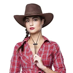 Rubie's - Sombrero Cowboy marrón Adulto ㅤ