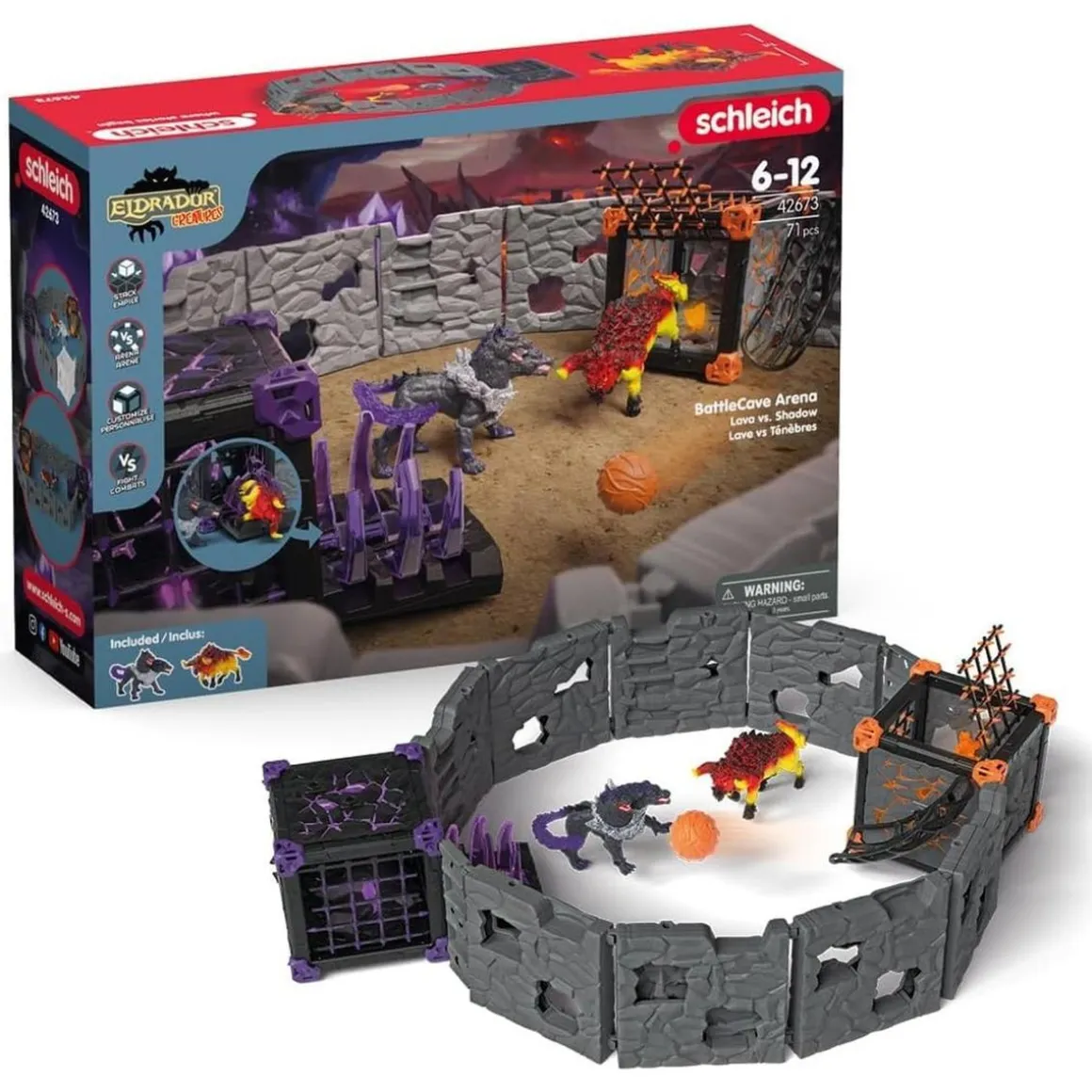 Schleich - Eldrador - Battle Caves Arena Lava vs Shadow