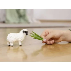Schleich - Oveja de nariz negra de Valais figura de juguete ㅤ