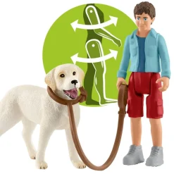 Schleich - Paseo con Labrador Retriever