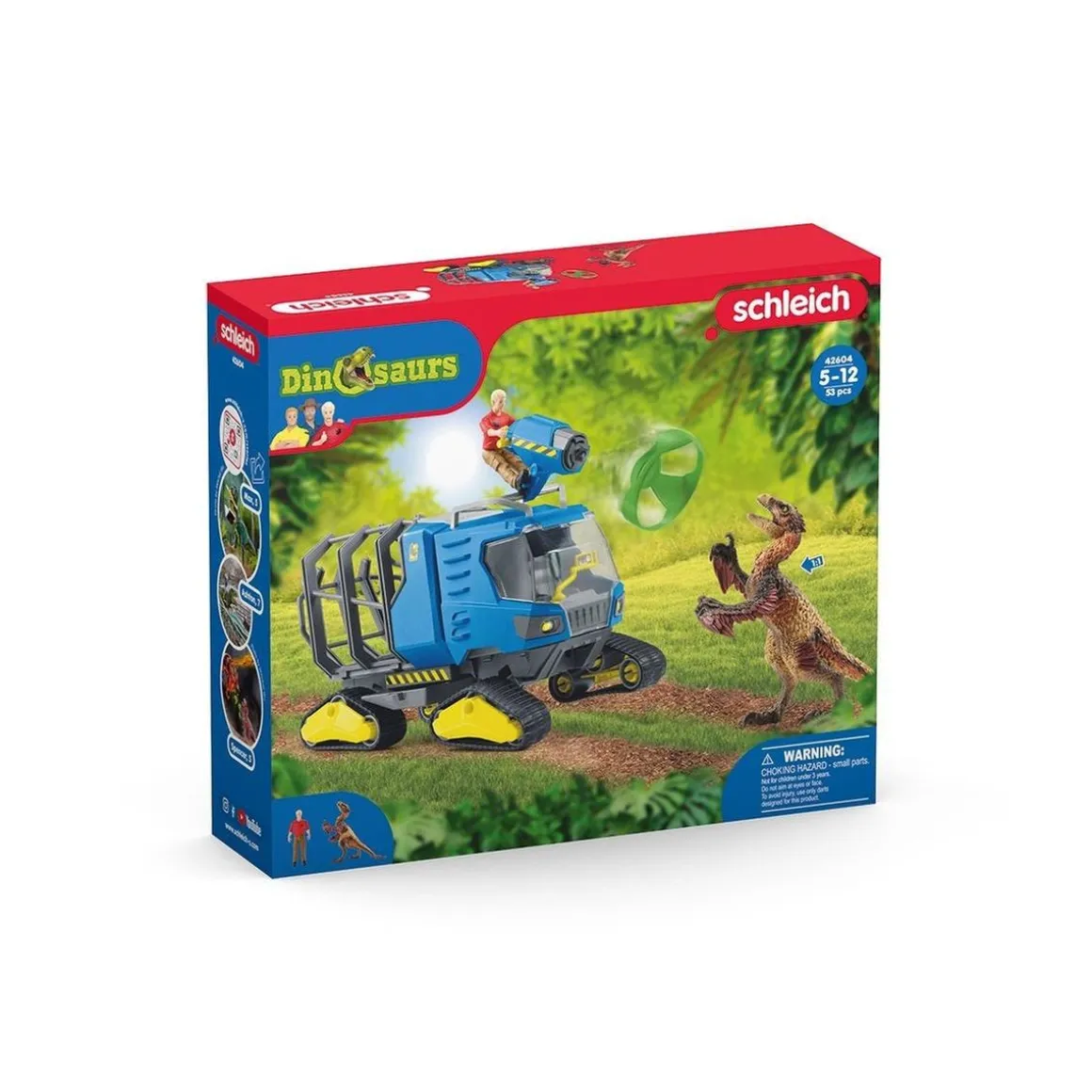 Schleich - Vehículo oruga de juguete, playset 5 piezas ㅤ