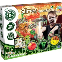 Science4you - Kit de Slime Apocalipse con Fluffly, Butter Slime y Arena Movediza de Zombi ㅤ