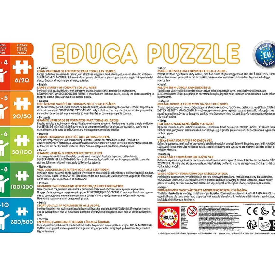 Set de puzzles infantiles progresivos: cuentos del bosque, 12-25 piezas ㅤ