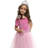 Set Tiara y Varita Princesa Corazón Rosa