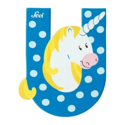 Sevi - Letra U con unicornio (varios colores)