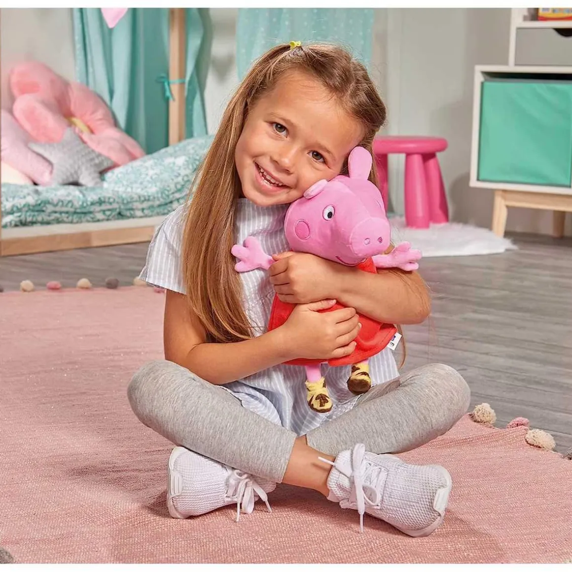 Simba - Peppa Pig - Peluche con sonido Peppa Pig, suave y agradable, 25-33 cm ㅤ