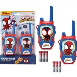 Simba - Walkie Talkie Spidey, 2 unidades con alcance de 100m ㅤ