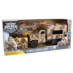Soldier Force - Set Camión y Helicóptero de Combate