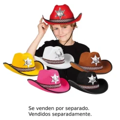 Sombrero infantil Sheriff (varios colores)