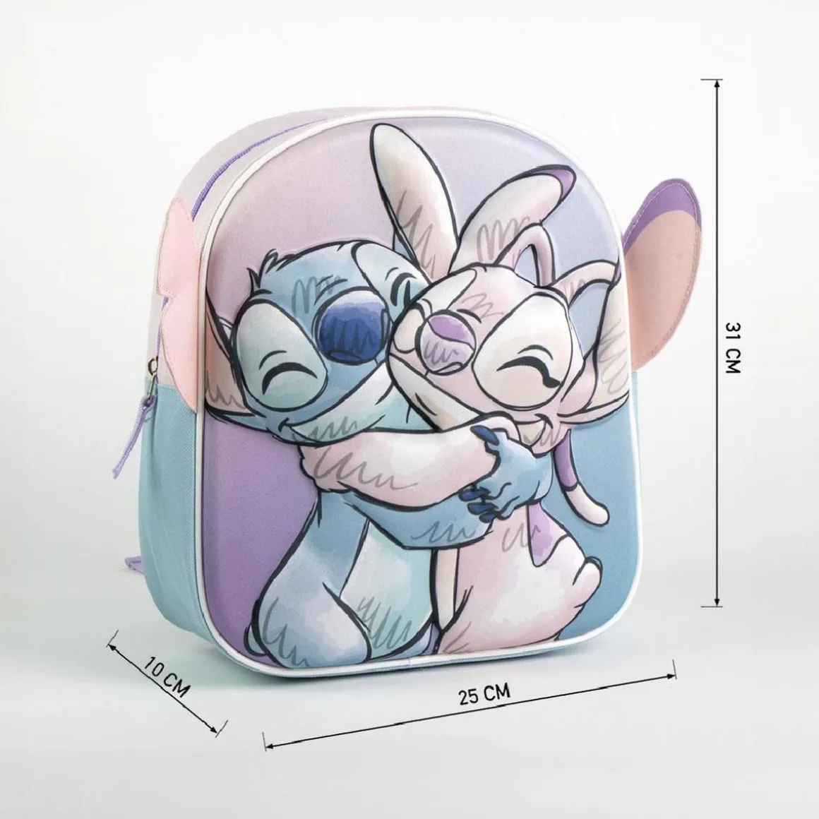 Stitch - Mochila infantil 3D 27 cm