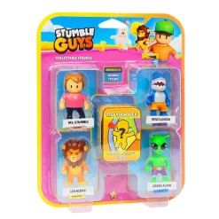 Stumble Guys - Pack 4 figuras + figura misteriosa (varios modelos)