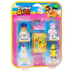 Stumble Guys - Pack 4 figuras + figura misteriosa (varios modelos)