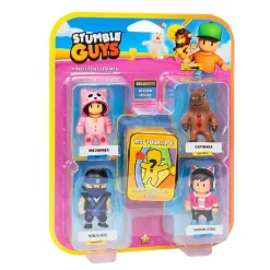 Stumble Guys - Pack 4 figuras + figura misteriosa (varios modelos)