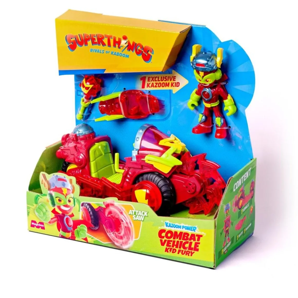 Superthings - Kazoom Vehículo combate Kid Fury