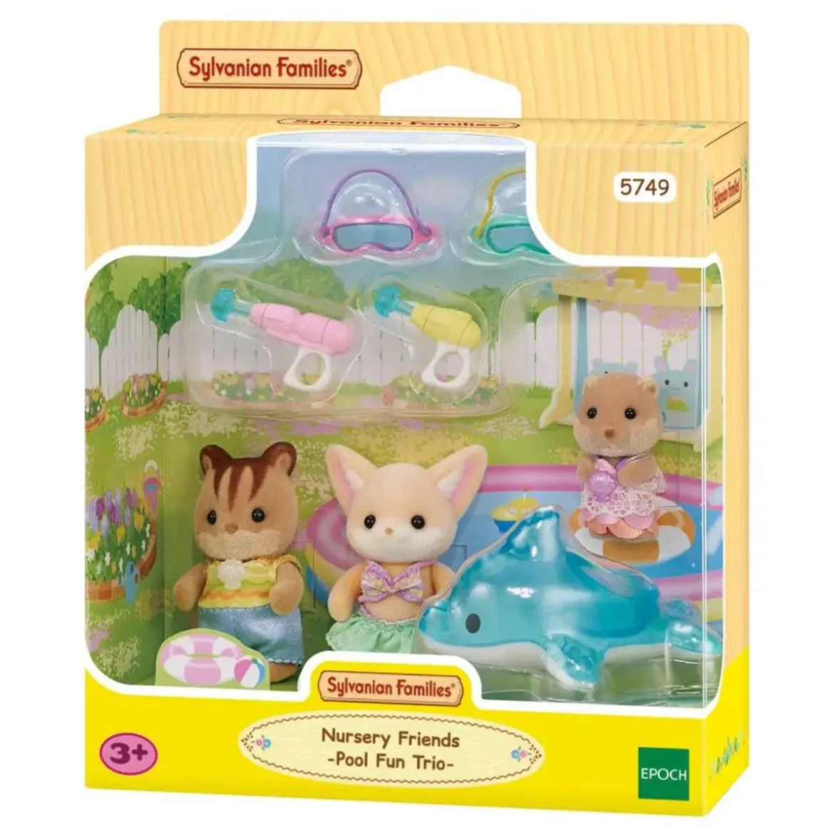 Sylvanian Families - El Trío De Bebés En La Piscina ㅤ