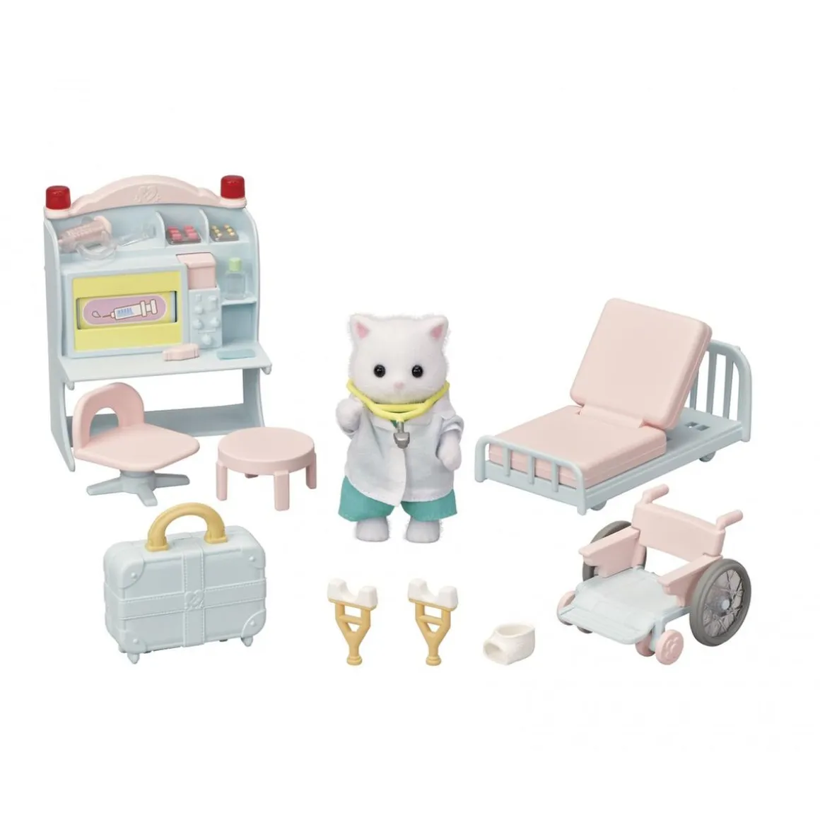 Sylvanian Families - Set Doctora de la Aldea - Casa de muñecas y juguetes ㅤ