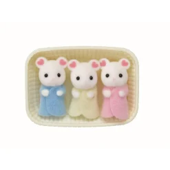 Sylvanian Families - Trillizos Ratón Marshmallow juguete para imaginar