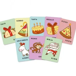 Taco, Gorro, Tarta, Regalo, Pizza - Juego de mesa