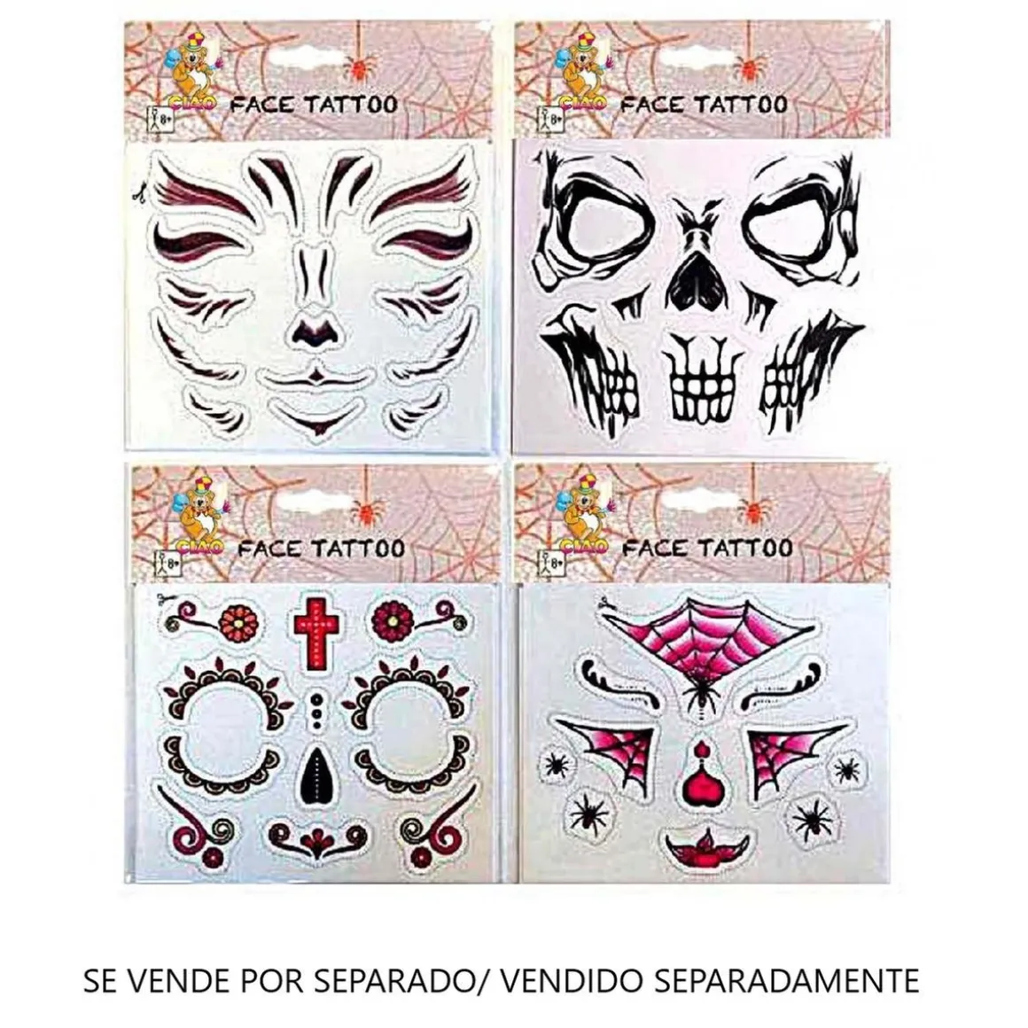 Tattoo facial de Halloween (varios modelos)