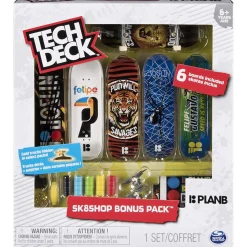 Tech Deck - Bonus Pack 6 Skates (varios modelos)