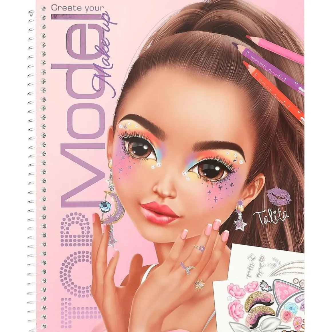 Top Model - Libro colorear make-up