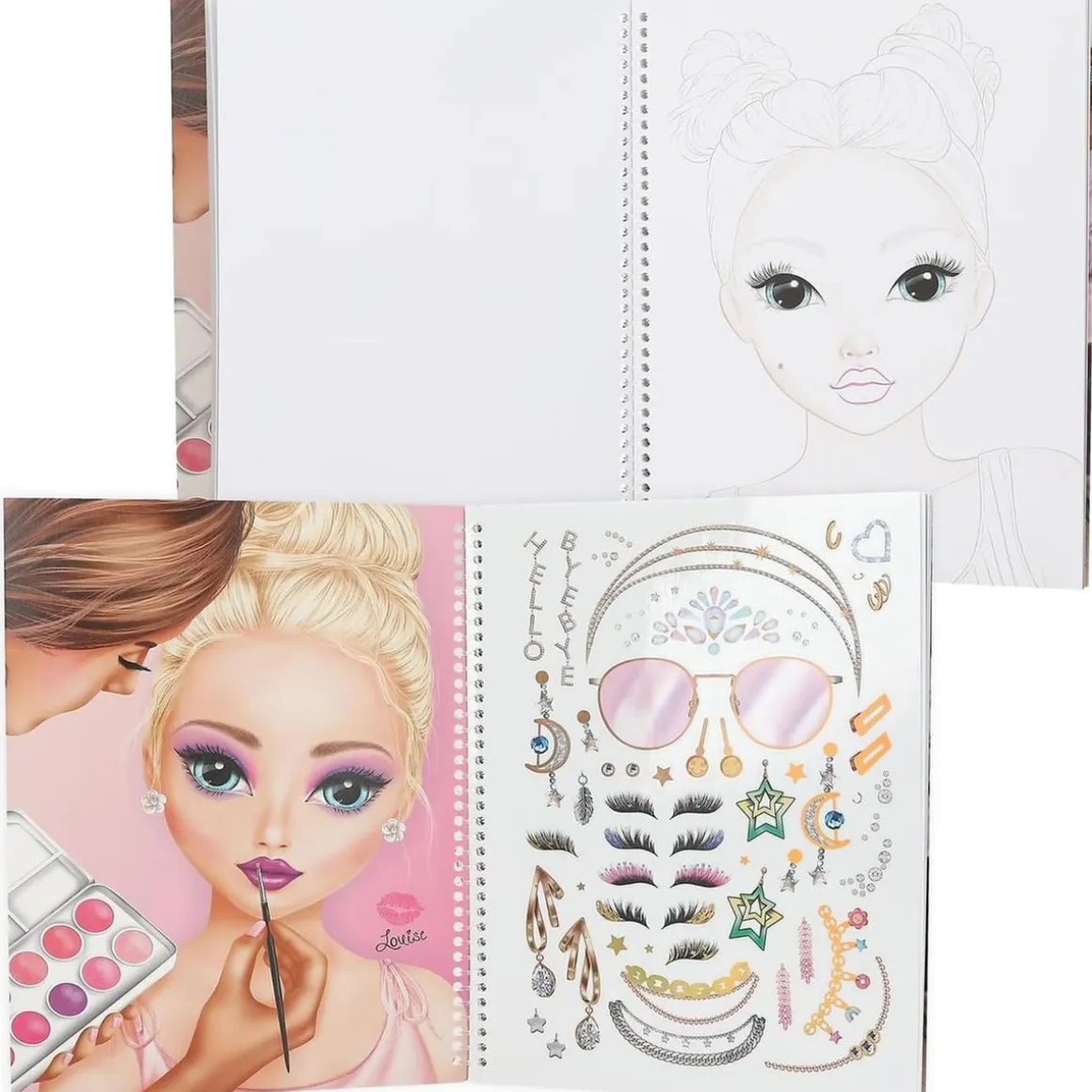 Top Model - Libro colorear make-up