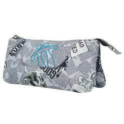 Totto - Estuche escolar 3 compartimentos Tablero Newspaper