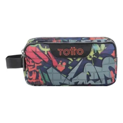 Totto - Estuche escolar tres compartimentos graffiti Agapec