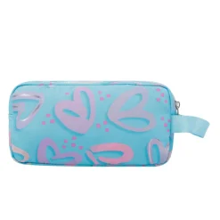 Totto - Estuche escolar tres compartimentos corazones pintados Agapec