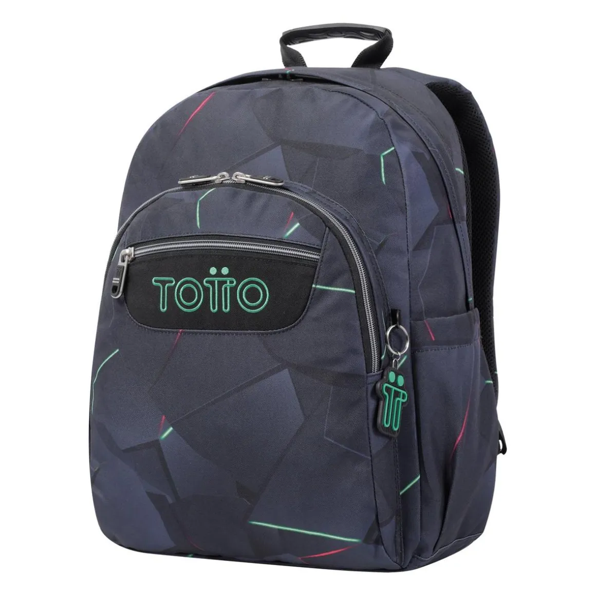 Totto - Mochila escolar adaptable a carro fractal Acuareles