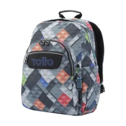 Totto - Mochila escolar adaptable a carro bloques Acuareles