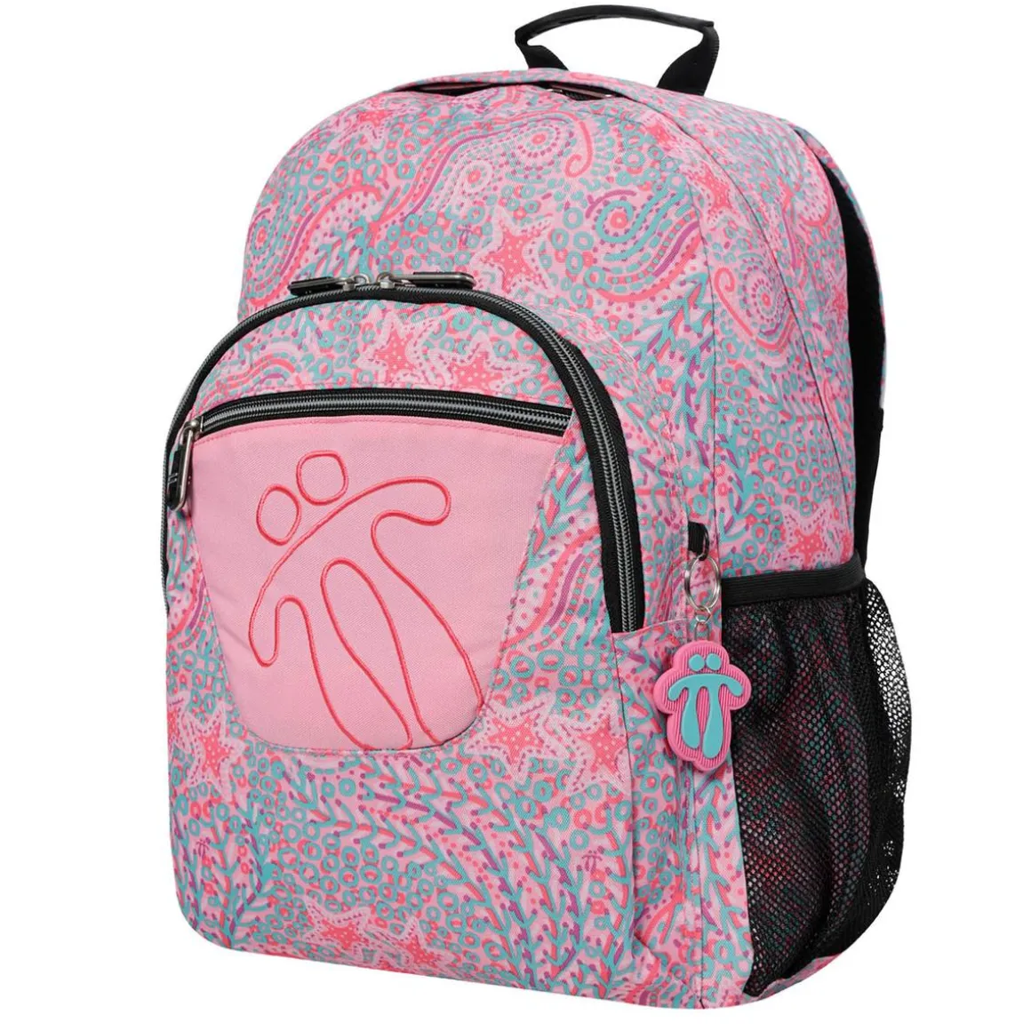 Totto - Mochila escolar adaptable a carro Acuareles Ocean