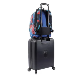 Totto - Mochila escolar adaptable a carro cyber monstruos Acuareles