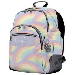 Totto - Mochila escolar arcoíris Rayol