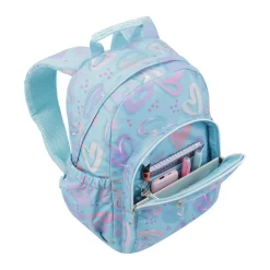 Totto - Mochila escolar corazones pintados Gommas