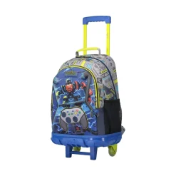 Totto - Mochila escolar con ruedas grande Monark