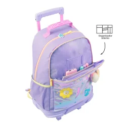 Totto - Mochila escolar con ruedas grande Emojy